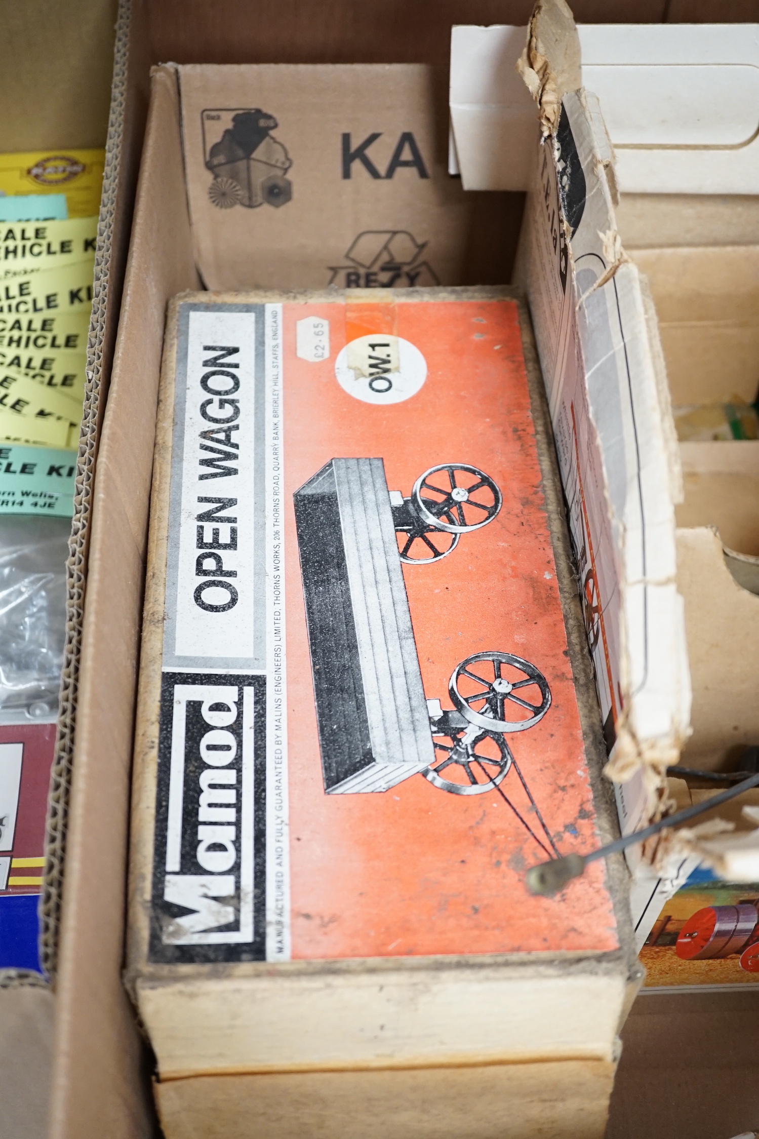 A boxed Mamod T.E.1a live steam traction engine and OW.1 wagon